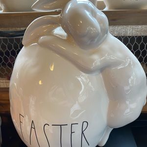 Rae Dunn Easter bunny with egg
